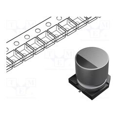 EEVTG1H331QEEV-TG1H331Q, КОНДЕНСАТОР: ЭЛЕКТРОЛИТИЧЕСКИЙ; SMD; 330МКФ; 50ВDC; Ø12,5X13,5ММ