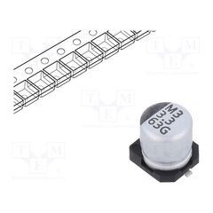 GSC00AC3R31JARL, КОНДЕНСАТОР: ЭЛЕКТРОЛИТИЧЕСКИЙ; SMD; 3,3МКФ; 63ВDC; ±20%; GSC
