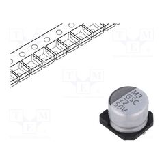 GSC00AE2201HARL, КОНДЕНСАТОР: ЭЛЕКТРОЛИТИЧЕСКИЙ; SMD; 22МКФ; 50ВDC; ±20%; -55÷105°C