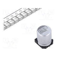 GSC00AF2211EARL, КОНДЕНСАТОР: ЭЛЕКТРОЛИТИЧЕСКИЙ; SMD; 220МКФ; 25ВDC; ±20%; GSC