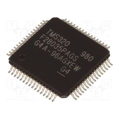 TMS320F28035PAGS, IC: МИКРОКОНТРОЛЛЕР; 60МГЦ; TQFP64; 20КБRAM,128КБFLASH; I/O: 33