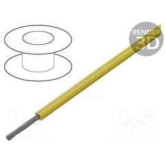 60608, ПРОВОД; ТРОС; CU; 14AWG; ПВХ; ЖЕЛТЫЙ; 600В; CPR: БЕЗ КЛАССИФИКАЦИИ