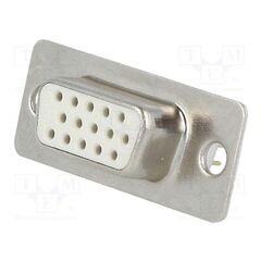 DS1077-15FW8NSS, D-SUB HD; PIN: 15; ГНЕЗДО; "МАМА"; ПРЯМОЙ; THT; 5А; 15МОМ