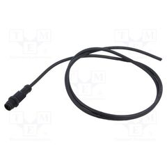 MSAP-05BMMM-SL8B01, РАЗЪЕМ: M12; 4А; 60В; ВИЛКА; "ПАПА"; PIN: 5; IP68,IP69K; ПРЯМОЙ; 1М