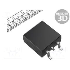IRF710STRLPBF, ТРАНЗИСТОР: N-MOSFET; ПОЛЕВОЙ; 400В; 2А; IDM: 6А; 36ВТ; D2PAK,TO263