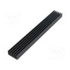 SK 652 150 SA, РАДИАТОР: ШТАМПОВАННЫЙ; РЕБРИСТЫЙ; ЧЕРНЫЙ; L: 150ММ; W: 21ММ; H: 10ММ