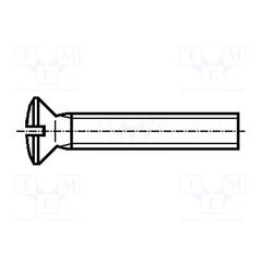 1471546, ВИНТ; M4X80; 0,7; ГОЛОВКА: ПОТАЙНАЯ; ПРЯМОЙ; 1ММ; СТАЛЬ; ЦИНК