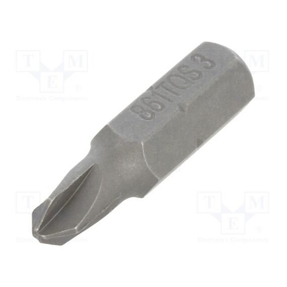 НАСАДКА; TORQ-SET®; TS3; ДЛИНА: 25ММ; МОНТАЖ: 1/4" (C6,3ММ)