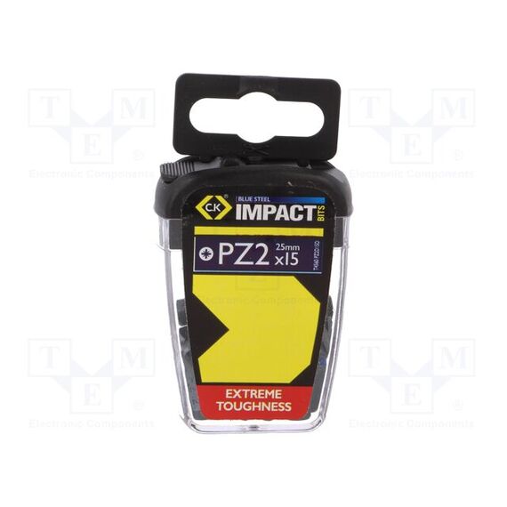 НАСАДКА; POZIDRIV®; PZ2; ДЛИНА: 25ММ; МОНТАЖ: 1/4" (C6,3ММ); 15ШТ.