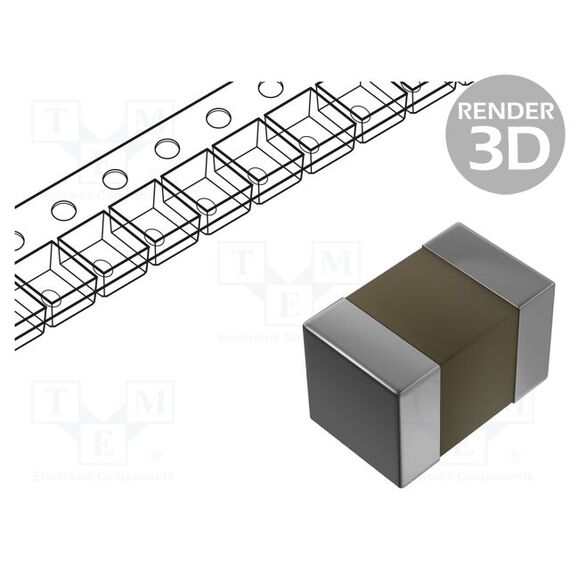 КОНДЕНСАТОР: КЕРАМИЧЕСКИЙ; MLCC; 2,2НФ; 100В; X7R; ±10%; SMD; 0805