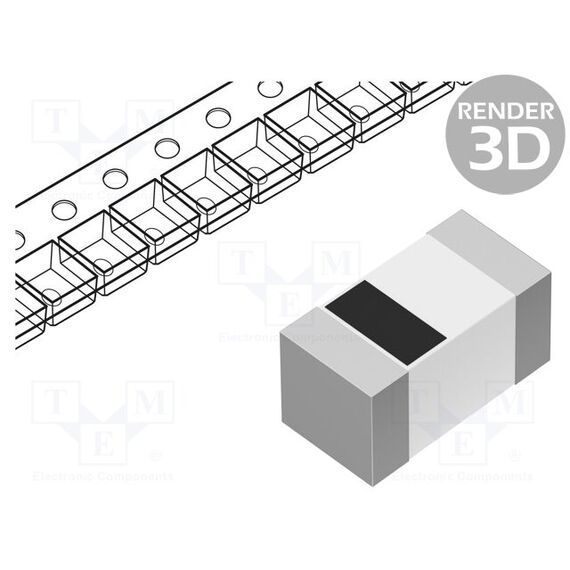 ДРОССЕЛЬ: КЕРАМИЧЕСКИЙ; SMD; 0201; 1НГН; 520МА; 80МОМ; FТЕСТ: 500МГЦ