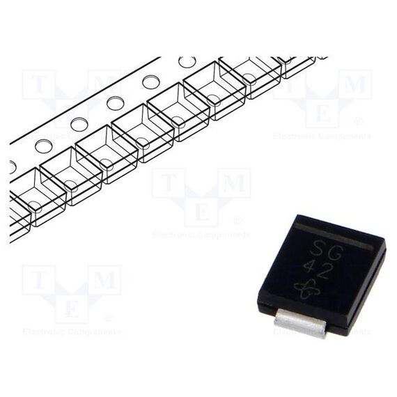 ДИОД: ВЫПРЯМИТЕЛЬНЫЙ; SMD; 400В; 3А; 2,5МКС; DO214AB,SMC; IFSM: 100А