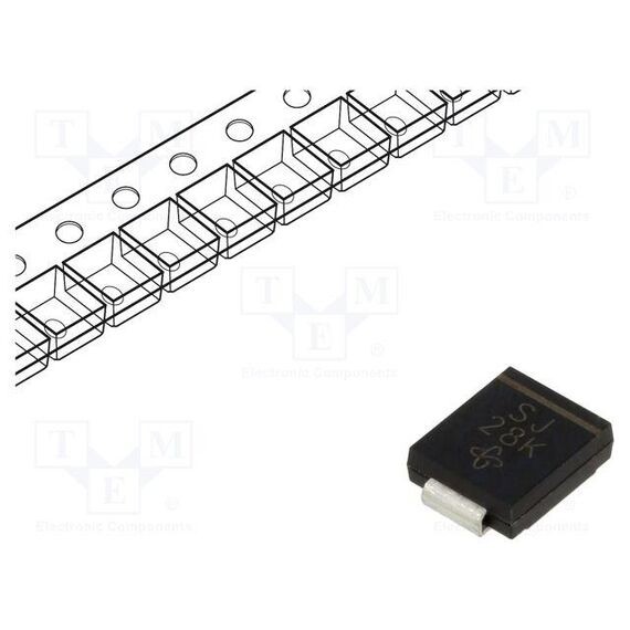 ДИОД: ВЫПРЯМИТЕЛЬНЫЙ; SMD; 600В; 3А; 2,5МКС; DO214AB,SMC; IFSM: 100А
