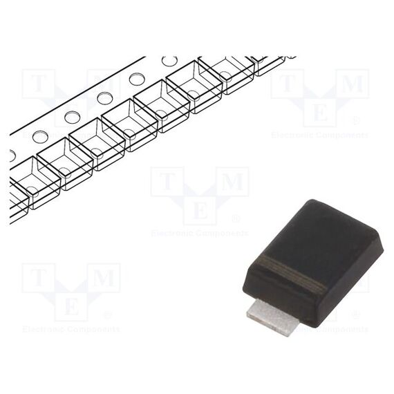 ДИОД: ВЫПРЯМИТЕЛЬНЫЙ; SMD; 1КВ; 3А; SMA FLAT; UFMAX: 1,1В; IFSM: 100А