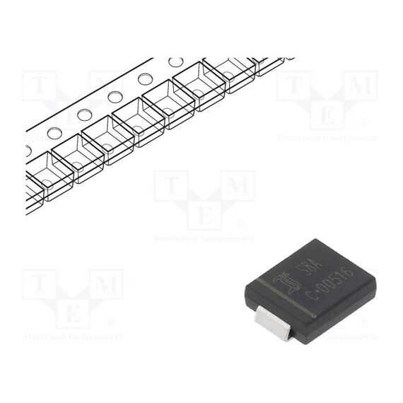 ДИОД: ВЫПРЯМИТЕЛЬНЫЙ; SMD; 50В; 8А; 1,5МКС; SMC; UFMAX: 0,98В