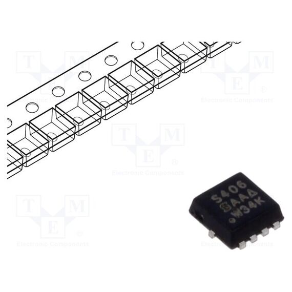 ТРАНЗИСТОР: N-MOSFET; TRENCHFET®; ПОЛЕВОЙ; 30В; 12,2А; IDM: 50А