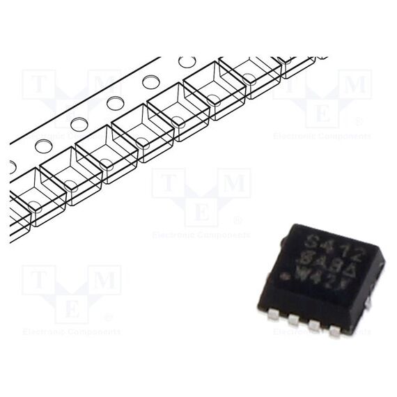 ТРАНЗИСТОР: N-MOSFET; ПОЛЕВОЙ; 30В; 12А; IDM: 30А; 10ВТ