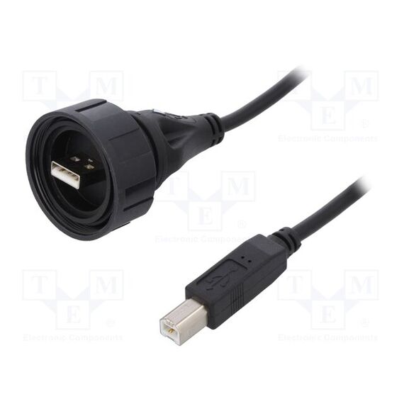 КАБЕЛЬ; USB BUCCANEER; ВИЛКА USB A,ВИЛКА USB B; 2М; IP68