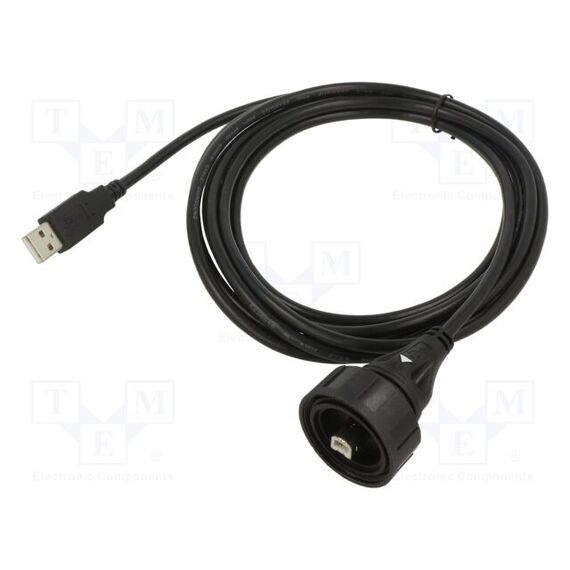 КАБЕЛЬ; USB BUCCANEER; ВИЛКА USB A,ВИЛКА USB B; 3М; IP68