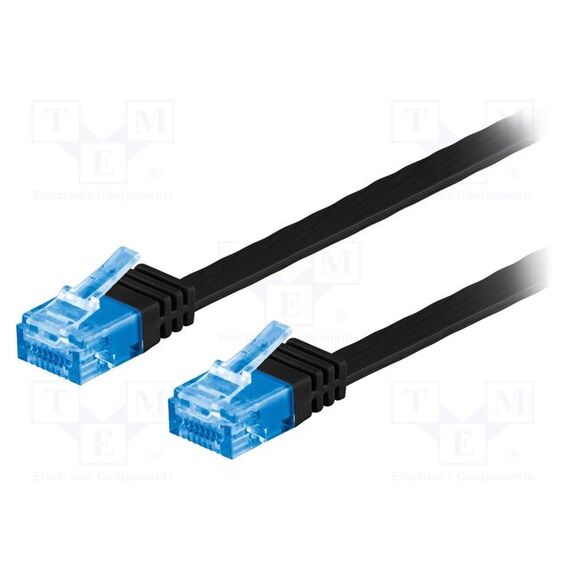 PATCH CORD; ВИЛКА RJ45,С ОБЕИХ СТОРОН; U/UTP; 6A; ТРОС; CU; ПВХ