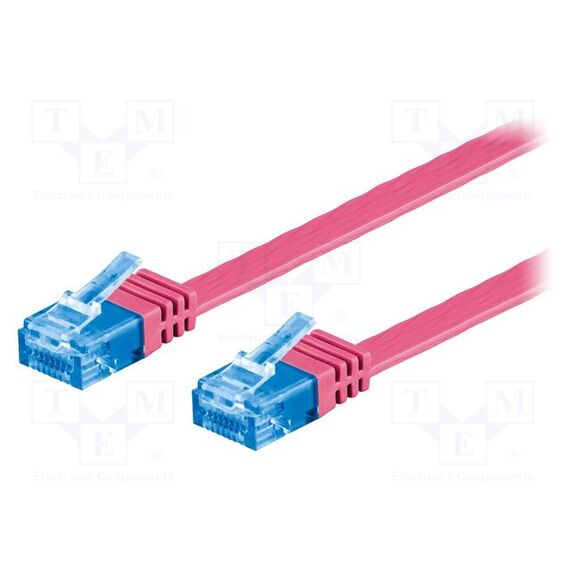 PATCH CORD; ВИЛКА RJ45,С ОБЕИХ СТОРОН; U/UTP; 6A; ТРОС; CU; ПВХ