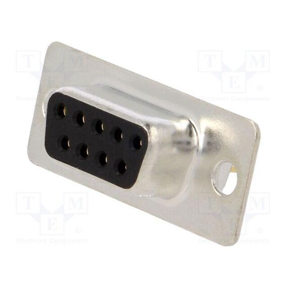 D-SUB; PIN: 9; ГНЕЗДО; "МАМА"; НА PCB; ПРЯМОЙ; THT