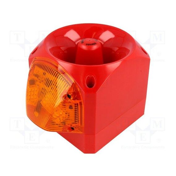 СИГНАЛИЗАТОР: СВЕТОЗВУКОВОЙ; 10÷60ВDC; LED; КРАСНЫЙ; IP66; 105ДБ