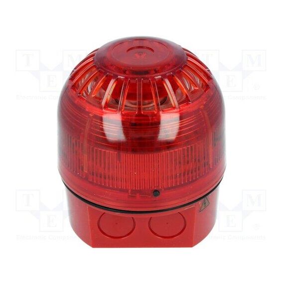 СИГНАЛИЗАТОР: СВЕТОЗВУКОВОЙ; 110/230ВAC; LED; КРАСНЫЙ; IP65; 102ДБ