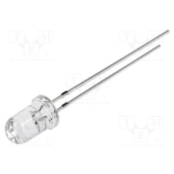 LED; ОРАНЖЕВЫЙ; 5ММ; 4200÷5800МКД; 15°; ПОВЕРХНОСТЬ: ВЫПУКЛАЯ