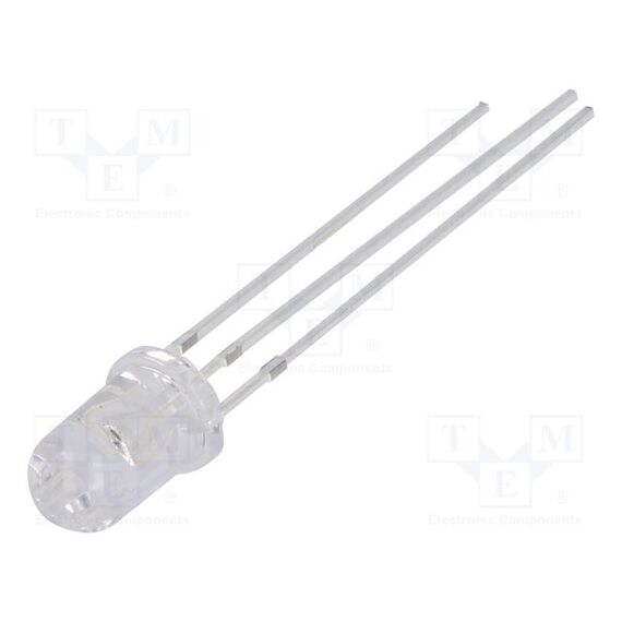 LED; КРАСНЫЙ/ГОЛУБОЙ; 5ММ; 30°; ПОВЕРХНОСТЬ: ВЫПУКЛАЯ; ШАГ: 2,54ММ