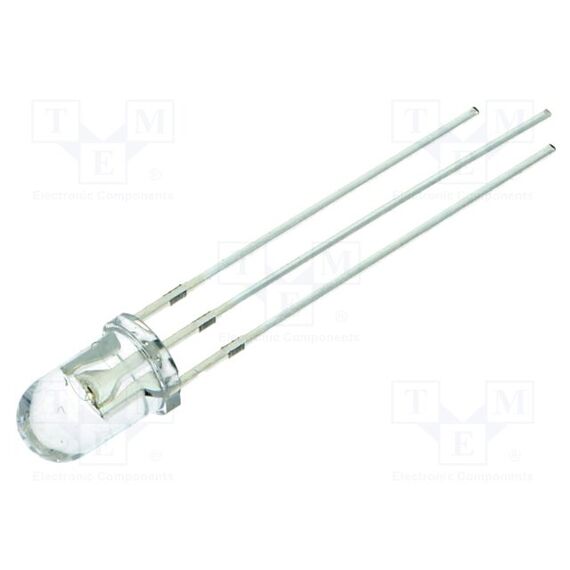 LED; КРАСНЫЙ/ГОЛУБОЙ; 5ММ; 30°; ПОВЕРХНОСТЬ: ВЫПУКЛАЯ; ШАГ: 2,54ММ