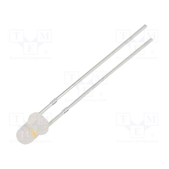 LED; КРАСНЫЙ / БЕЛЫЙ ТЕПЛЫЙ; 3ММ; 30°; ПОВЕРХНОСТЬ: ВЫПУКЛАЯ