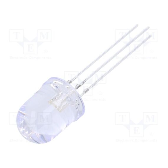 LED; КРАСНЫЙ/ЗЕЛЕНЫЙ; 10ММ; 30°; ПОВЕРХНОСТЬ: ВЫПУКЛАЯ; ШАГ: 2,54ММ