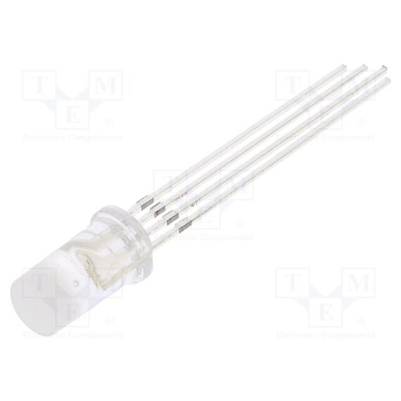 LED; RGB; 4,8ММ; 120°; ПОВЕРХНОСТЬ: ПЛОСКАЯ; 2,1÷2,6/2,9÷3,4ВDC