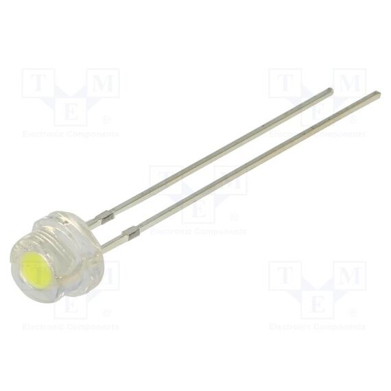 LED; БЕЛЫЙ; 4,8ММ; 140°; ПОВЕРХНОСТЬ: ВЫПУКЛАЯ; 11,5÷12ВDC; 420МВТ