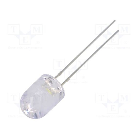 LED; БЕЛЫЙ ХОЛОДНЫЙ; 8ММ; 18000÷25000МКД; 30°; 2,8÷3,6ВDC