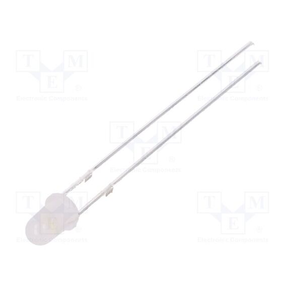 LED; БЕЛЫЙ ХОЛОДНЫЙ; 3ММ; 1560÷2180МКД; 70°; ПОВЕРХНОСТЬ: ВЫПУКЛАЯ