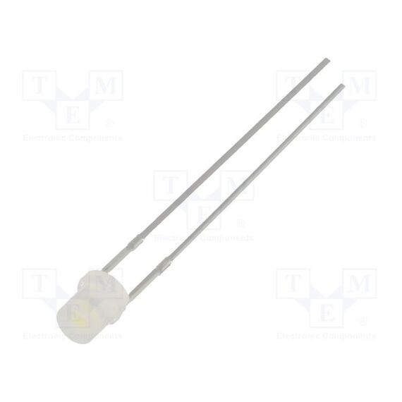 LED; БЕЛЫЙ ХОЛОДНЫЙ; 3ММ; 330÷500МКД; 140°; ПОВЕРХНОСТЬ: ПЛОСКАЯ