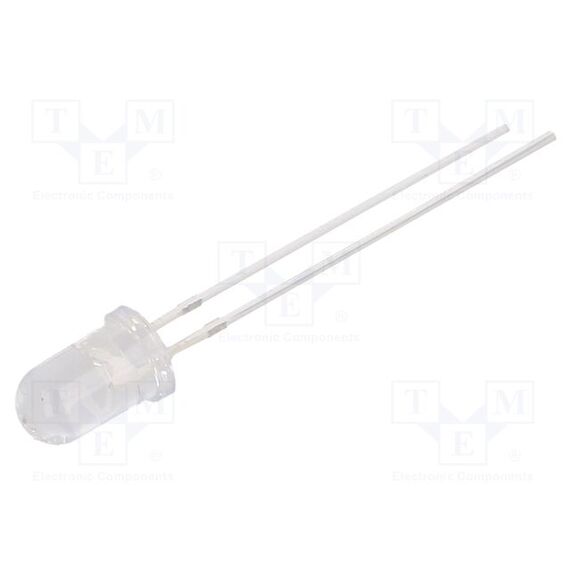 LED; ЖЕЛТЫЙ; 5ММ; 14400÷18000МКД; 15°; ПОВЕРХНОСТЬ: ВЫПУКЛАЯ