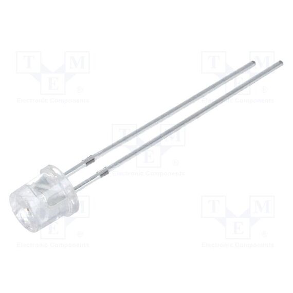 LED; ЖЕЛТЫЙ; 5ММ; 750÷1000МКД; 140°; ПОВЕРХНОСТЬ: ПЛОСКАЯ