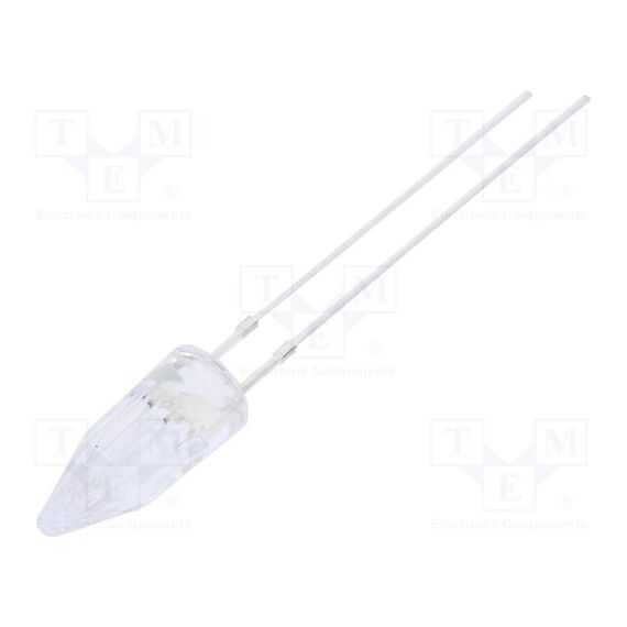 LED; ЖЕЛТЫЙ; 5ММ; 500÷750МКД; 100°; ПОВЕРХНОСТЬ: ROCKET; 12ВDC