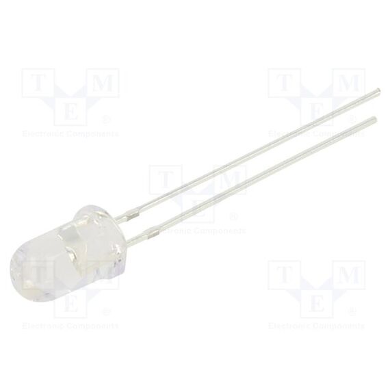 LED; ЖЕЛТЫЙ; 5ММ; 750÷1120МКД; 30°; ПОВЕРХНОСТЬ: ВЫПУКЛАЯ
