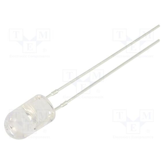 LED; ЖЕЛТЫЙ; 5ММ; 2180÷3000МКД; 30°; ПОВЕРХНОСТЬ: ВЫПУКЛАЯ; 12ВDC