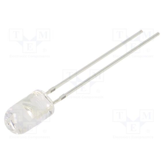 LED; ЖЕЛТЫЙ; 5ММ; 5800÷7000МКД; 30°; ПОВЕРХНОСТЬ: ВЫПУКЛАЯ; 78МВТ