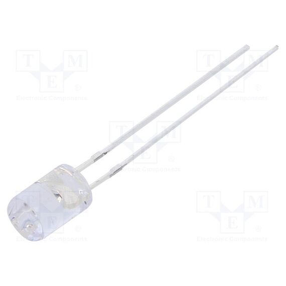 LED; ЖЕЛТЫЙ; 5ММ; 500÷750МКД; 100°; ПОВЕРХНОСТЬ: ПЛОСКАЯ; 12÷15ВDC