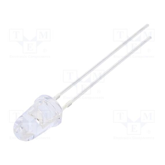 LED; ЖЕЛТЫЙ; 5ММ; 5800÷7000МКД; 30°; ПОВЕРХНОСТЬ: ВЫПУКЛАЯ; 78МВТ
