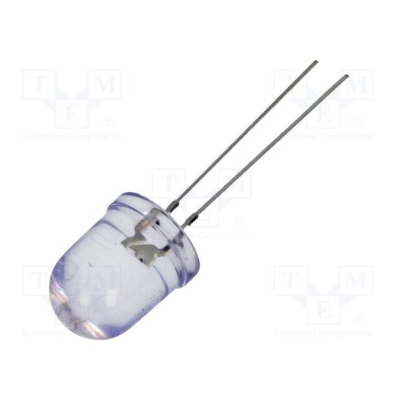 LED; ЖЕЛТЫЙ; 10ММ; 10000÷12000МКД; 30°; ПОВЕРХНОСТЬ: ВЫПУКЛАЯ