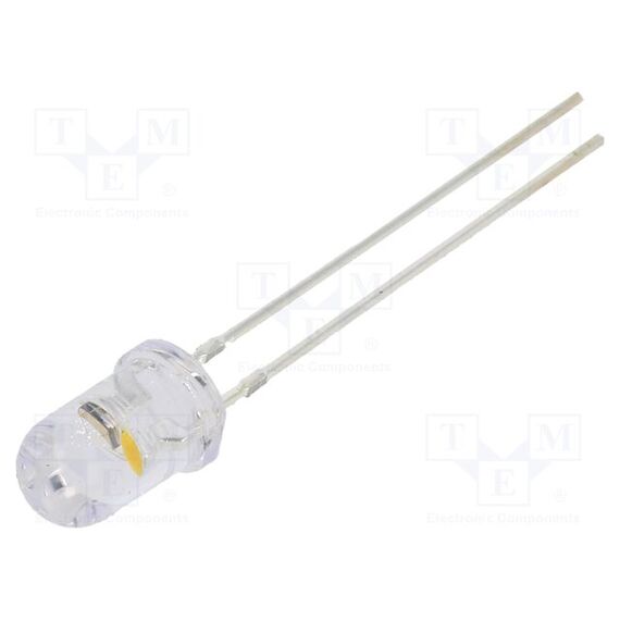 LED; ЖЕЛТЫЙ; 10ММ; 10000÷12000МКД; 30°; ПОВЕРХНОСТЬ: ВЫПУКЛАЯ