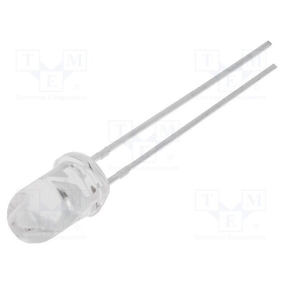 LED; ЖЕЛТЫЙ; 5ММ; 4200÷5800МКД; 15°; ПОВЕРХНОСТЬ: ВЫПУКЛАЯ