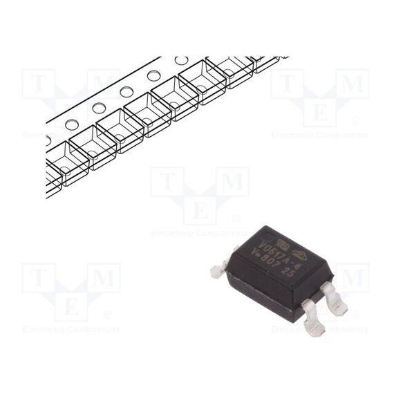ОПТРОН; SMD; CH: 1; OUT: ТРАНЗИСТОРНЫЙ; UИЗОЛ: 5,3КВ; UCE: 80В